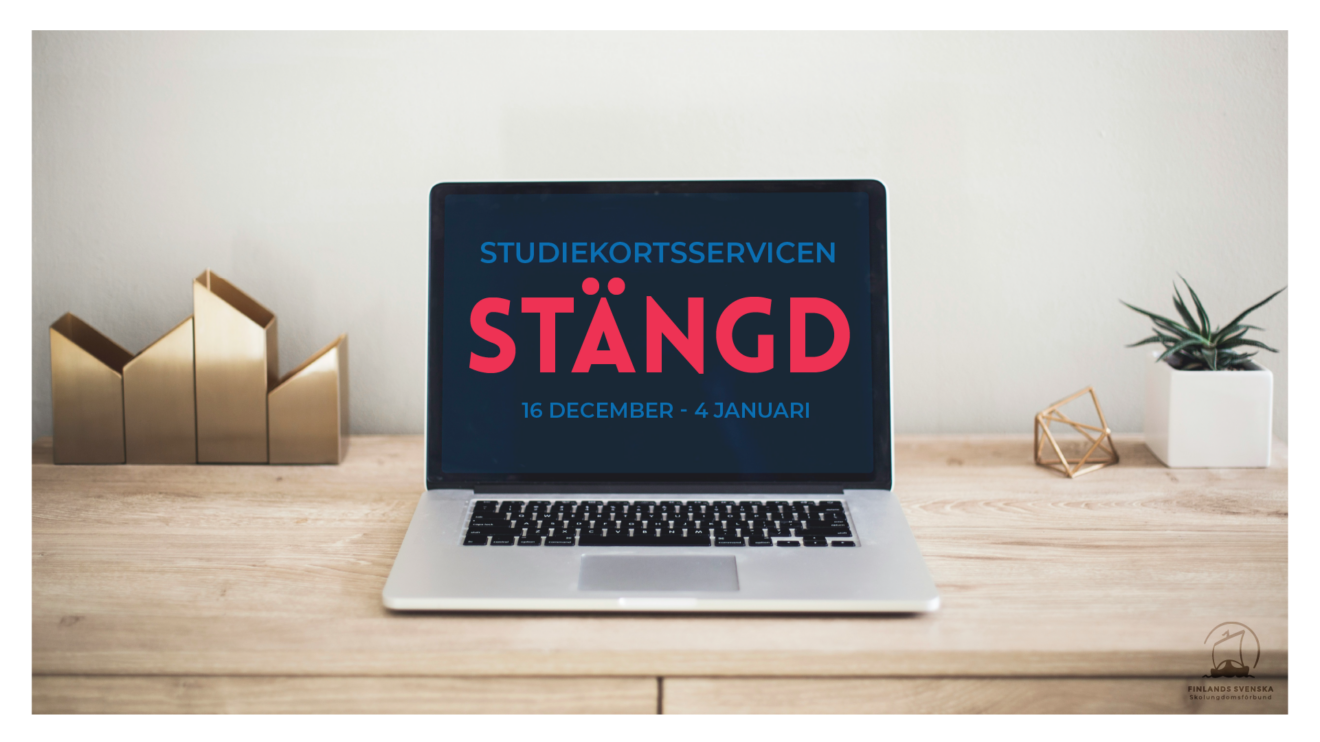 Studiekortsservicen på vinterpaus från och med 16 december